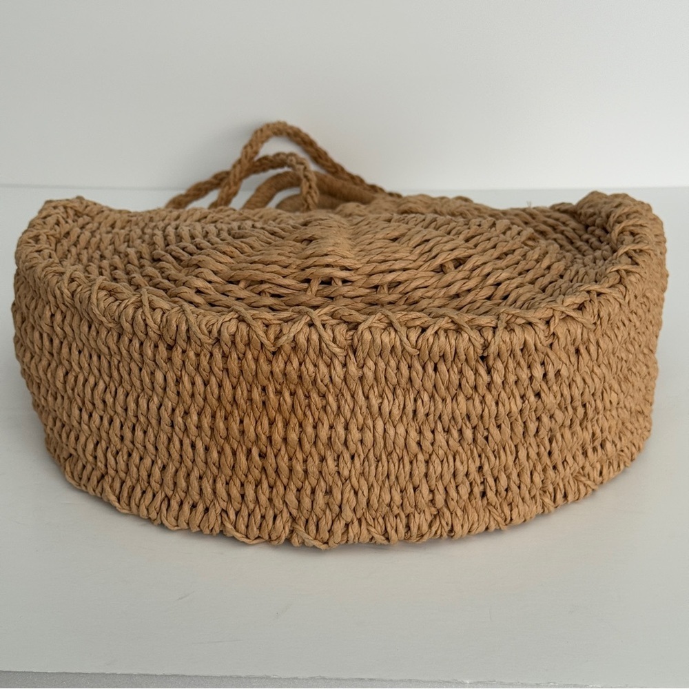 Straw Woven Bag Straw Tote Bag Straw Bag Large St… - image 5